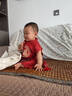 兒童漢服中式一周歲宴禮服男寶寶抓周宴衣服百天唐裝嬰幼兒套裝女 紅色 90 cm 曬單實拍圖