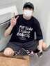 肯奈迪短袖男生夏季t恤新款美式夏天潮牌半袖寬松重磅棉質(zhì)上衣體恤男款 棉質(zhì)短袖T恤-STUDIO款 黑色 XL 【170-180cm】 曬單實(shí)拍圖