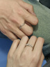 BOEAY海棠情侶戒指女款純銀對戒表白鐘久久求婚結婚戒指送女朋友送老婆 【免費刻字】海棠情侶對戒 曬單實(shí)拍圖