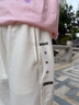 巴拉巴拉童裝男童褲子女童兒童運動(dòng)褲秋裝新款小童親子長(cháng)褲潮百搭舒適 米白10302 140 曬單實(shí)拍圖