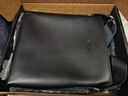 SATCHI沙馳單肩包真皮商務(wù)休閑多功能斜挎包頭層牛皮大容量簡(jiǎn)約百搭男包 黑色 曬單實(shí)拍圖