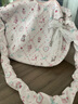 盛喜鳥(niǎo)新款ins韓版壓花可愛(ài)斜挎包女學(xué)生帆布包袋大容量托特包單肩包 粉色【亮珠蝴蝶結】 曬單實(shí)拍圖