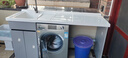 希尚大尺寸洗衣機柜蜂窩鋁全鋁陽(yáng)臺柜組合洗烘雙機一體柜石英石洗衣柜 180cm雙機柜左盆-奶油灰全鋁蜂窩 曬單實(shí)拍圖
