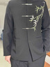 GOKU中國風(fēng)刺繡西裝套裝男士訂婚結(jié)婚西服中山裝禮服青少年新中式唐裝 西服+褲子 XL 建議110-140斤 曬單實(shí)拍圖
