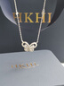 HKHL 925銀閃鉆蝴蝶項(xiàng)鏈女輕奢小眾鎖骨鏈銀飾品紀(jì)念日生日禮物送女友 純銀蝴蝶項(xiàng)鏈 曬單實(shí)拍圖