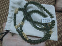 振千八寶羅盤(pán)編織繩吊墜掛繩項鏈手工編繩祖母綠翡翠玉石配飾珠鏈 祖母綠吊墜掛鏈 曬單實(shí)拍圖