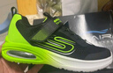 Skechers斯凱奇風(fēng)豹跑鞋兒童運(yùn)動(dòng)鞋網(wǎng)面氣墊緩震休閑鞋男童跑步鞋405316L 曬單實(shí)拍圖
