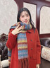 恒源祥圍巾女冬季2025新款韓版馬海毛圍巾加厚保暖長(cháng)款圍巾女學(xué)生款式 117楓葉焦糖[加厚升級面料] 曬單實(shí)拍圖