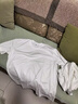 戰(zhàn)浩【2件】純棉短袖t恤男夏季衣服圓領(lǐng)半袖寬松白上衣純色打底衫體恤 白色+白色 2XL 建議【145-160斤】 曬單實拍圖