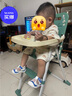 江博士春季魔術(shù)貼男女寶寶軟底透氣步前鞋嬰兒鞋 簡(jiǎn)約舒適童鞋 米/藍 22 腳長(cháng)約12.7-13.3 曬單實(shí)拍圖