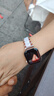 炫戴《冰脂》適用蘋果手表s10表帶金屬樹脂apple watch s9腕帶iwatch s8女款s7智能運動s6/5/se配件 輕奢冰脂-玫金間粉花 38/40/41/42表盤4~10代/se 曬單實拍圖