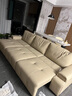 顧家家居（KUKA）勞倫斯電動(dòng)沙發(fā)床頭層牛皮沙發(fā)客廳6330卡其色三人位三電動(dòng)3.2m 曬單實(shí)拍圖