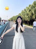 詩丹蕊學(xué)院風(fēng)甜美碎花收腰連衣裙女夏溫柔氣質(zhì)初戀公主裙修身長裙小個子 米色 均碼 【可備注碼數(shù)】 曬單實拍圖