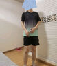 步銳特（BURUITE）運(yùn)動(dòng)套裝男夏季健身衣服速干短袖T恤籃球羽毛球訓(xùn)練短褲跑步裝備 曬單實(shí)拍圖