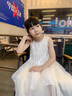 G.DUCKKIDS小黃鴨童裝女童連衣裙夏季2025薄款兒童裙子女孩夏裝背心裙網(wǎng)紗裙 米白色 140 尺碼9~10歲【130-140cm】cm 曬單實(shí)拍圖