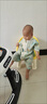 G.DUCKKIDS嬰兒衣服夏季薄款冰絲新生兒連體衣中國風寶寶周歲禮服嬰幼兒漢服 藍色 80cm 80尺碼9-12月(建議75-) 曬單實拍圖