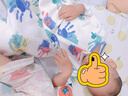 歐孕（OUYUN）嬰兒睡袋寶寶春秋夏款純棉防踢被子兒童分腿睡袋 開(kāi)心涂鴉【推薦室溫20-26℃】 L碼 建議身高90-100cm(2-4歲) 曬單實(shí)拍圖
