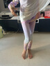 moodytiger女童涼感防曬夏季兒童運動褲透氣速干高彈印花瑜伽褲| 小云朵Air 曬單實拍圖