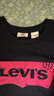 Levi's李維斯25年春夏新款女士美式復(fù)古經(jīng)典紅LOGO印花短袖T恤 黑色 002A4-0001 M 曬單實(shí)拍圖