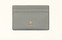 芙拉（FURLA）【情人節禮物】CAMELIA牛皮小號女士卡包輕薄小巧卡夾證件收納包 灰色 曬單實(shí)拍圖