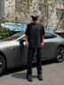 JEEP SPIRIT吉普男鞋秋季透氣防臭運動(dòng)網(wǎng)面網(wǎng)鞋男士厚底增高防滑休閑老爹潮鞋 石墨黑 42 曬單實(shí)拍圖