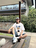LEEREDPOI短袖女T恤夏季男女同款拉布布聯(lián)名輕奢潮牌寬松labubu純棉圓領 珍珠白色 L （建議120-145斤） 曬單實拍圖
