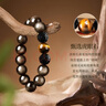 中國黃金黑曜石貔貅手串男士轉(zhuǎn)運(yùn)珠時(shí)尚手鏈七夕情人節(jié)禮物送男友老公生日 球形貔貅金耀石手串【品牌紅盒】 曬單實(shí)拍圖