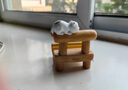 鹿珊伍手機(jī)支架桌面擺件ipad平板創(chuàng)意追劇小凳子懶人支撐架放手機(jī)的架子 創(chuàng)意凳子手機(jī)架-柯基 曬單實(shí)拍圖