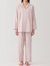 無印良品（MUJI）女式 無側(cè)縫雙層紗織 睡衣 家居服套裝  淺粉紅色條紋 M 曬單實(shí)拍圖