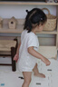 ENHENN嬰兒短袖包屁衣薄款2025夏季男寶哈衣爬爬服女寶連體衣 花灰色 80cm 曬單實拍圖