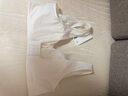 松山棉店【小棉花】大胸顯小蕾絲內(nèi)衣女純棉大碼文胸罩【新款】月光白3XL 曬單實(shí)拍圖