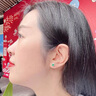 菲樂(lè )普耳釘女士祖母綠18K金鉆石耳飾品高端寶石生日紀念禮物送女友老婆 0.8ct祖母綠耳釘 品牌禮盒 曬單實(shí)拍圖