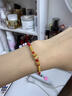 中國黃金（CHINA GOLD）馬年本命年黃金手鏈女足金轉運珠紅繩生日禮物送女友老婆結婚紀念 【馬上有?！孔憬鸨久昙t手繩（升級版烤漆） 曬單實(shí)拍圖