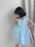 圖圖小象兒童公主裙女童2025新款中大童甜美背心裙女童生日禮服寶寶蓬蓬裙 藍色 120 身高約120cm 曬單實拍圖