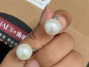 海蒂 11-12mm高品質(zhì)S925銀淡水珍珠耳環(huán)耳扣送女友生日禮物附證書(shū) 曬單實(shí)拍圖