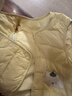 童泰嬰兒羽絨馬甲冬季寶寶衣服兒童休閑外出上衣男童女童鴨絨坎肩 黃色 90 曬單實(shí)拍圖
