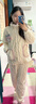 貓人（MiiOW）珊瑚絨睡衣女秋冬加絨加厚女士家居服法蘭絨可外穿長(cháng)袖居家服卡通 3611-主圖款【加厚保暖珊瑚絨】 L 【推薦體重100-120斤】 曬單實(shí)拍圖