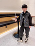 G.DUCKKIDS小黃鴨童裝男童秋裝套裝2025新款兒童衛(wèi)衣牛仔馬甲帥氣運動三件套 馬甲兩件套 140 建議130-140cm9-10歲 曬單實拍圖