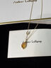Amber Lollipop黃子弘凡同款水晶項鏈女吊墜鎖骨鏈生日七夕情人節(jié)禮物送女友老婆 黃色（流光至境系列） 曬單實拍圖