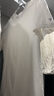 拇指白小T二代白色短袖T恤男女春夏三防純棉白小丅打底衫上衣 白色男款 XL 曬單實拍圖