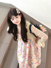 格邏恩（GELUOEN）多巴胺彩色吊帶連衣裙夏天女2025年新款學(xué)生甜美小個(gè)子蓬蓬花苞裙 花色 均碼 【可備注碼數】 曬單實(shí)拍圖