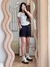 浪莎厚底復(fù)古德訓(xùn)鞋女2025新款透氣百搭學(xué)生小白鞋休閑運(yùn)動(dòng)小眾板鞋 白色 35 曬單實(shí)拍圖