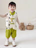 G.DUCKKIDS男童夏裝套裝2025古風(fēng)新款帥氣無袖薄款兒童寶寶國風(fēng)唐裝中式漢服 夏熊貓背心套裝(不帶吊墜) 100 cm 曬單實(shí)拍圖