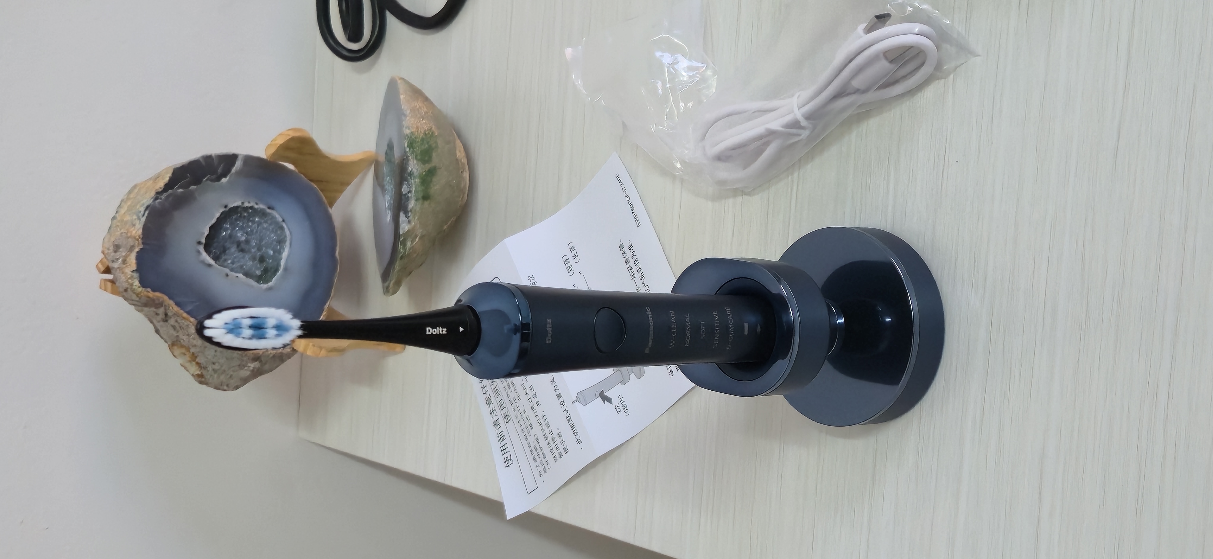 松下（Panasonic）電動(dòng)牙刷進(jìn)口雙馬達(dá)橫縱振懸浮充電護(hù)齦凈縫成人情侶生日七夕情人節(jié)禮物送男女友PDP67藍(lán)國(guó)家補(bǔ)貼 曬單實(shí)拍圖