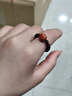 乘鯉印度小葉紫檀戒指極細(xì)感檀木指環(huán)情侶款男女指尖文玩大漆珠4mm 曬單實(shí)拍圖
