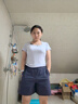 蕉內(nèi)涼皮505Cool Pro女士速干機能短褲防曬顯瘦戶外徒步速干褲子夏季 夜影紫 XL 曬單實拍圖