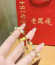 老鳳祥和田玉手串銀手鏈女士瑪瑙實(shí)用首飾品紀念日生日禮物送女朋友老婆 和田玉鴻運花生手串（當次日達） 曬單實(shí)拍圖