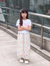 花苞褲女童夏季2025新款兒童薄款褲子女孩大童冰絲防蚊褲夏裝裙褲 可鹽可甜花苞褲 150 曬單實拍圖