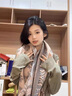 viney披肩女春夏季圍脖高檔仿羊絨斗篷外搭實用品牌生日禮物送女友老婆 青鳥藍(lán) 時尚高級感披風(fēng)毛毯送媽媽 曬單實拍圖