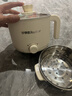 榮事達(dá)電煮鍋多功能一體家用小型迷你學(xué)生宿舍一人食泡面電熱火鍋1-2人用不粘鍋帶不銹鋼蒸籠送防水罩 2L 陶瓷釉內(nèi)膽+PP蒸籠+1.5m線++防水罩 曬單實拍圖